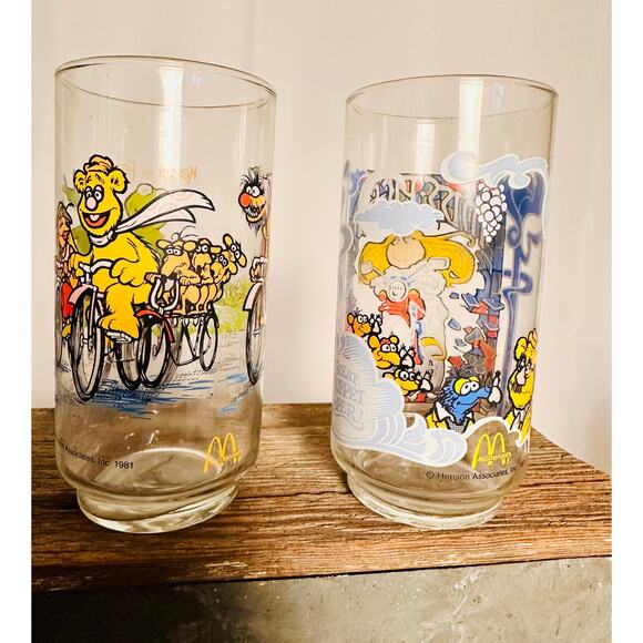 2 Vintage 1981 Muppet Movie McDonalds Glasses - Picture 2 of 2